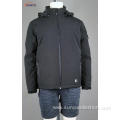 Men's polyester woven winter coats with polar fleece